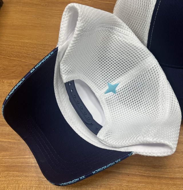 Cap HC Norilsk white setka 24.06.17