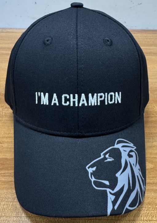 Black cap I'm a champion 1   2024.12