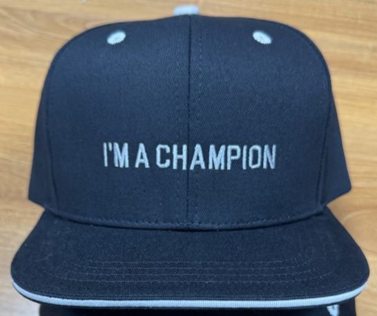 Black cap I'm a champion 2   2024.12