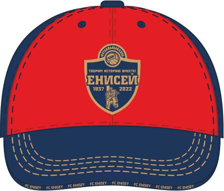 Cap FC Enisey dark blue+red mini