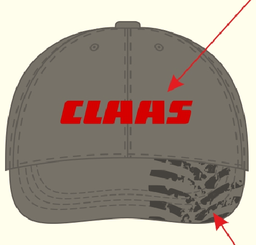 cap CLAAS gray