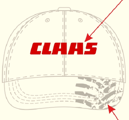 Cap CLAAS whtie